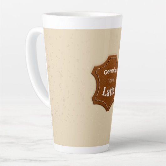 Genuine 100% Latte Neutral Pattern Mug カフェラテマグ (左アングル)