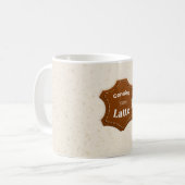 Genuine 100% Latte Neutral Pattern Mug コーヒーマグカップ (正面左)