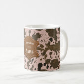 Genuine 100% Latte – Rose Latte Mug コーヒーマグカップ (正面右)