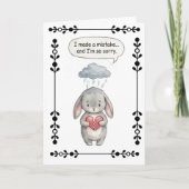 Genuine Apology Minimalist Greeting Card カード (正面)