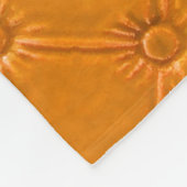 Genuine brown leather upholstery. フリースブランケット (角)