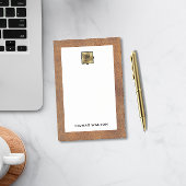 Genuine Leather Look Monogram Name ポストイット