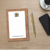 Genuine Leather Look Monogram Name ポストイット