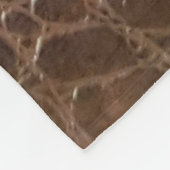 Genuine leather texture backgroundr close-up, embo フリースブランケット (角)