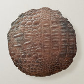 Genuine leather texture backgroundr close-up, embo ラウンドクッション (裏面)