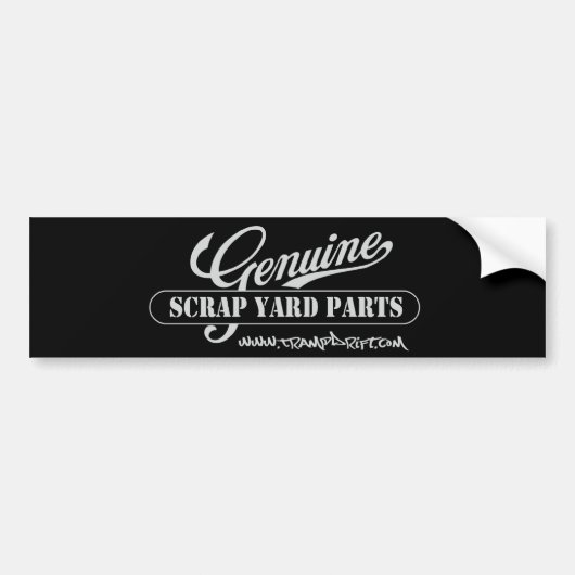 genuine_scrapyard_parts バンパーステッカー (正面)
