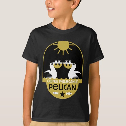 Genus PelecanusバードアートTシャツ Tシャツ (正面)