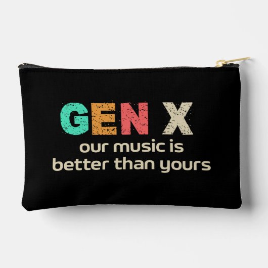 GenX – 私たちの音楽はより良いコスメティックバッグ アクセサリーポーチ (裏面)