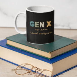 GenX:Curssiveが可能読 コーヒーマグカップ