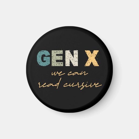 GenX:Curssiveが可能読 マグネット (正面)