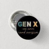 GenX:Curssiveが可能読 缶バッジ (正面&裏面)