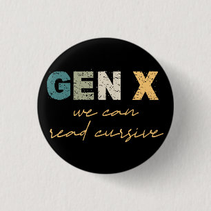 GenX:Curssiveが可能読 缶バッジ