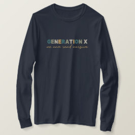 GenX:Curssiveが可能読 Tシャツ