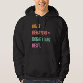 GenZ Bruh Testing Day Teachers Goat Behavior Doing パーカ (正面)