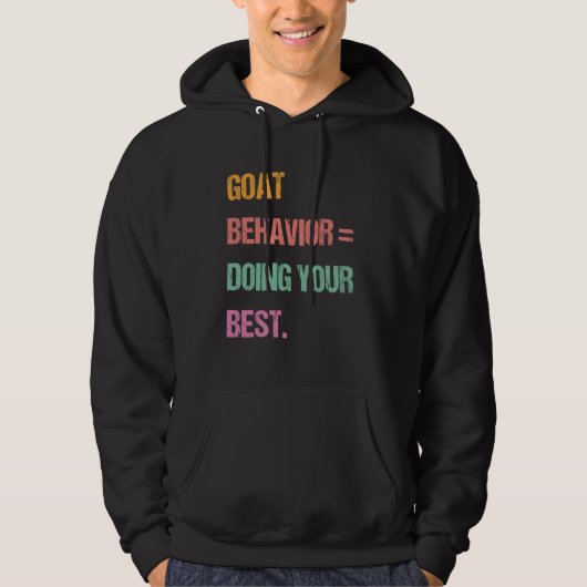 GenZ Bruh Testing Day Teachers Goat Behavior Doing パーカ (正面)