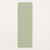 Geoの南西ステップ|のオレンジ及び緑の円パターン ヨガマット (正面)