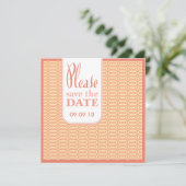 Geoの抽象的な珊瑚の保存日付の招待 セーブザデート (スタンド正面)