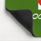 geoの記号、ハート、I、Geocaching マウスパッド (コーナー)