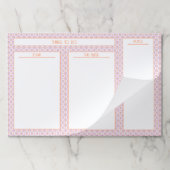 geoフローラ薄紫オレンジラージティアウェイ紙パッド ペーパーパッド (折り畳み)