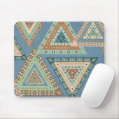 Geo屋外のX |青い種族のインドパターン マウスパッド (マウス)