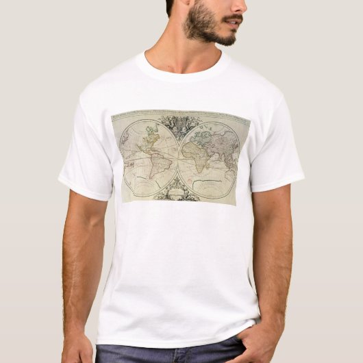 Geo水路測量のMappamonde Tシャツ (正面)