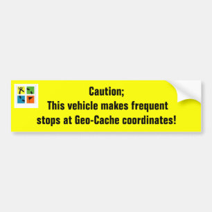 Geo隠し場所の座標 バンパーステッカー