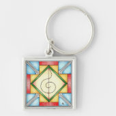 Geo音楽 キーホルダー (正面)