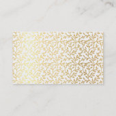 GEO モダン HEXAGONモノグラムはっきりしたスポット金ゴールドエコ 名刺 (裏面)