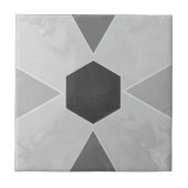 Geo Abstract Pastel Marble Gray タイル (正面)