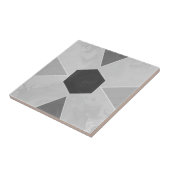 Geo Abstract Pastel Marble Gray タイル (側面)