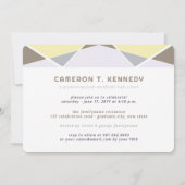 Geo Color Blocks芸術的写真卒業パーティー 招待状 (裏面)