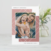 Geo Colorblockフォトホリデーカード シーズンカード (スタンド正面)