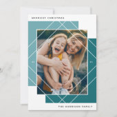 Geo Colorblockフォトホリデーカード シーズンカード (正面)