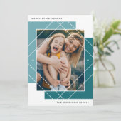 Geo Colorblockフォトホリデーカード シーズンカード (スタンド正面)