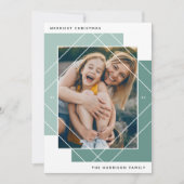 Geo Colorblockフォトホリデーカード シーズンカード (正面)