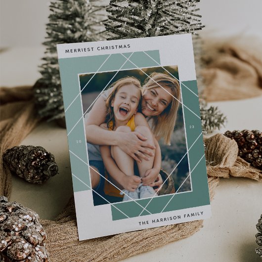 Geo Colorblockフォトホリデーカード シーズンカード
