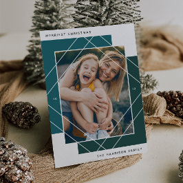 Geo Colorblockフォトホリデーカード シーズンカード