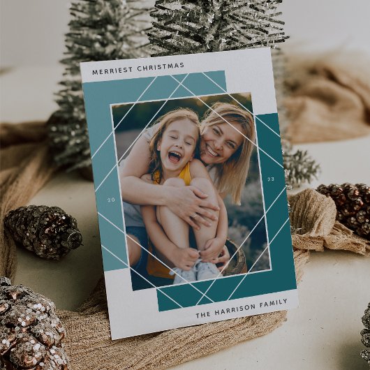 Geo Colorblockフォトホリデーカード シーズンカード