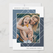 Geo Colorblockフォトホリデーカード シーズンカード (正面)