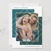 Geo Colorblockフォトホリデーカード シーズンカード (正面)