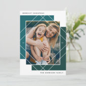 Geo Colorblockフォトホリデーカード シーズンカード (スタンド正面)