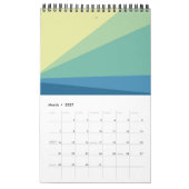 Geo Design Pastell Kalender カレンダー (3月 2027)