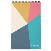 Geo Design Pastell Kalender カレンダー (カバー)