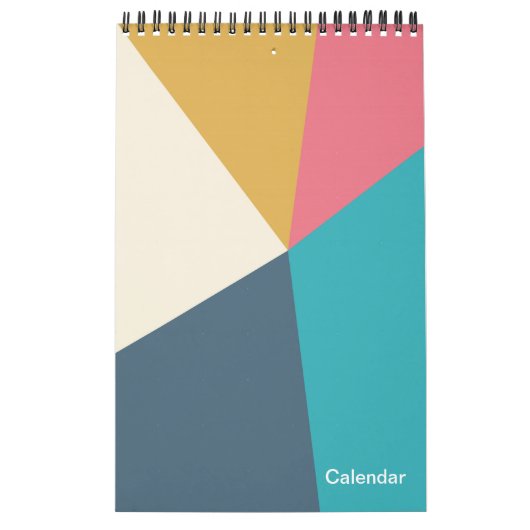 Geo Design Pastell Kalender カレンダー (カバー)
