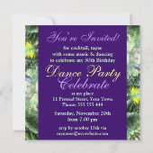 Geo-dmtフラクタルフラワー特殊パーティの招待状 招待状 (裏面)