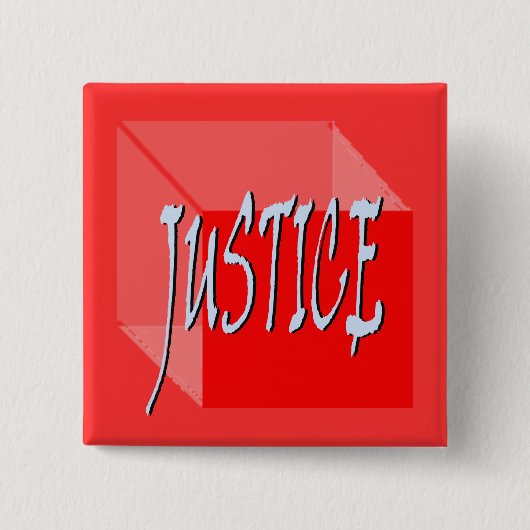 Geo Justiceスクエアボタン 缶バッジ (正面)