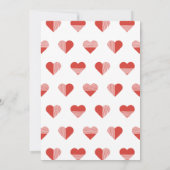 Geo LoveオーバーレイValentine's Dayカード – 赤 招待状 (裏面)