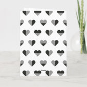 Geo LoveオーバーレイValentine's Dayカード – 黒 サンキューカード (裏面)