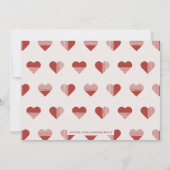 Geo Love Valentine's Dayフォトカード – さくらんぼ 招待状 (裏面)