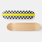 Geo Square With Yellow Stripe Skateboard スケートボード (横)